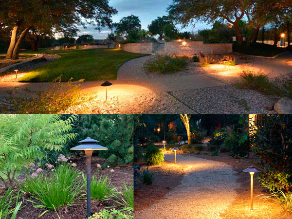 11 kiểu dùng đèn LED chiếu sáng lối đi sân vườn