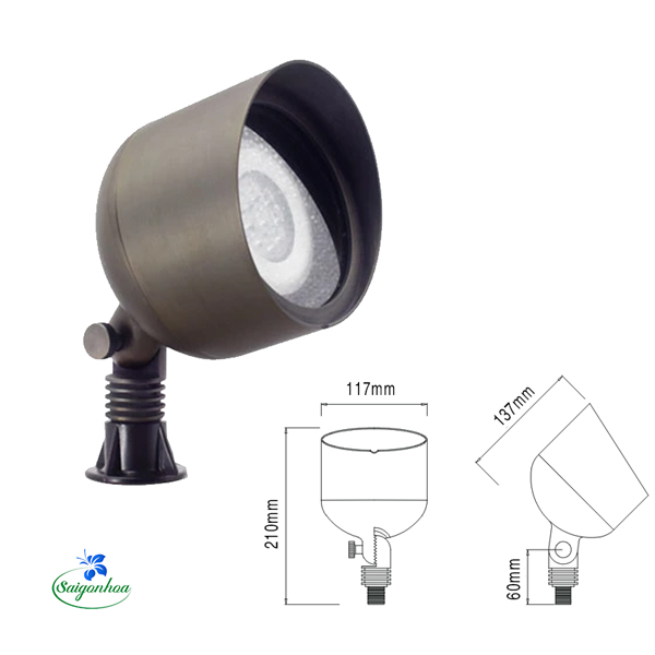 Đèn LED Chiếu Điểm - Đèn Hắt Cây Lớn 12VDC - Mã Sản Phẩm:LT2304