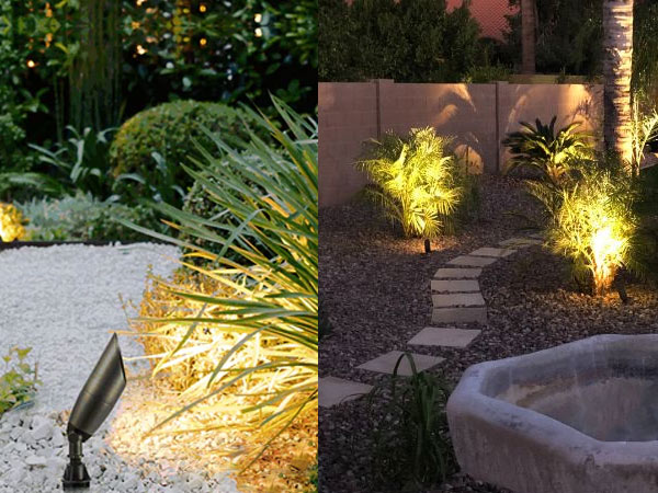 Cách bố trí đèn chiếu cây sân vườn hiệu quả